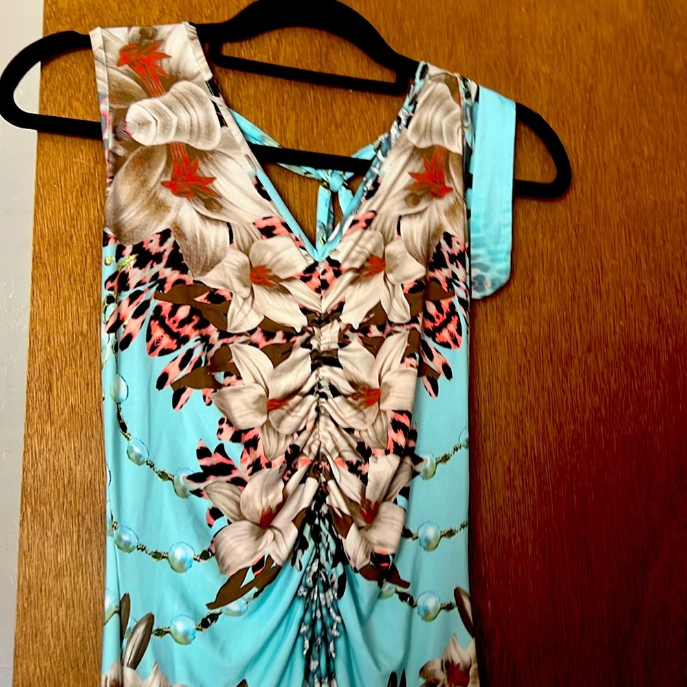 Venus V-neck halter floor length summer dress